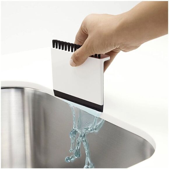 3 Pack Multipurpose Kitchen Sink Squeegee Cleaner and Countertop Brush Wiper - Picture 5 of 8